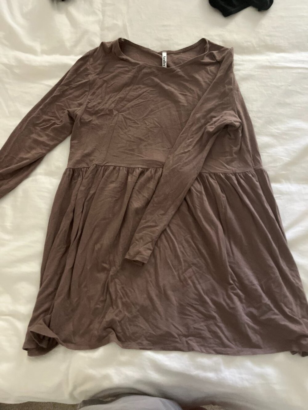 Brown Babydoll Dress